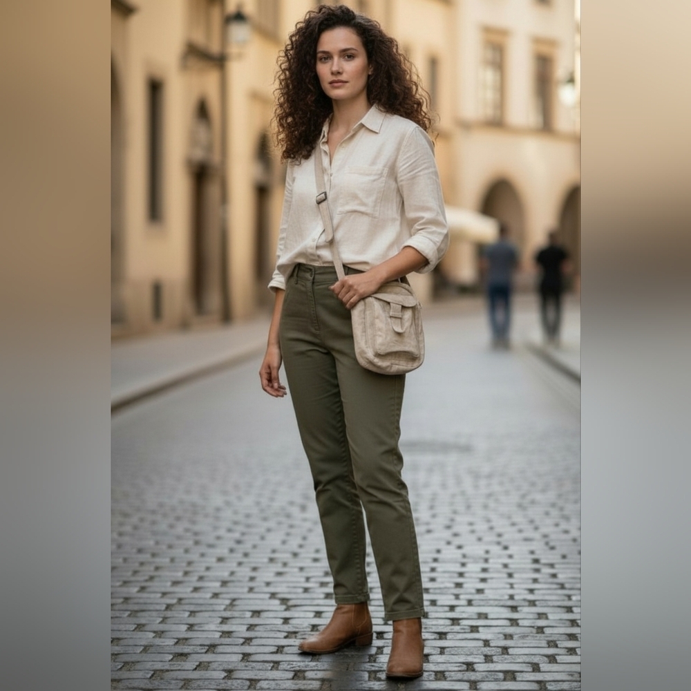 GENUINE PEBBLED LEATHER CROSSBODY TRAVEL BAG ~ TAUPE